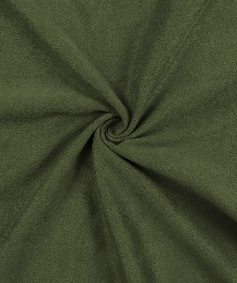OVERSIZED SUADE TEE - KHAKI
