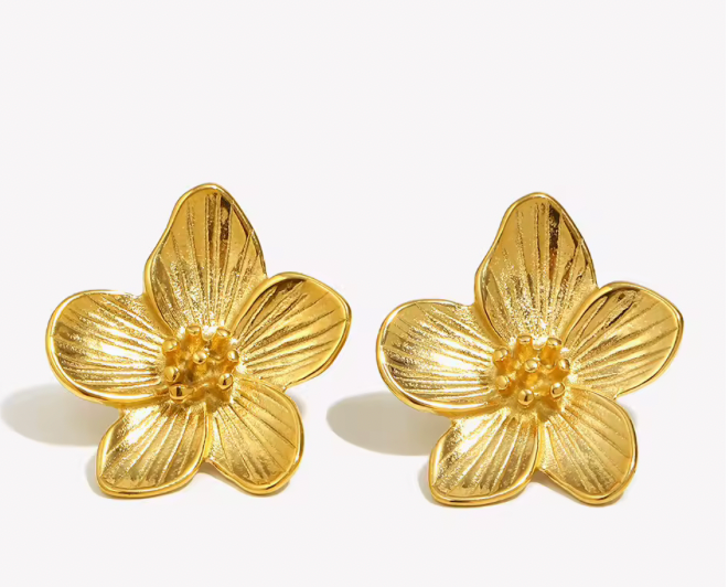 small in bloom earrings