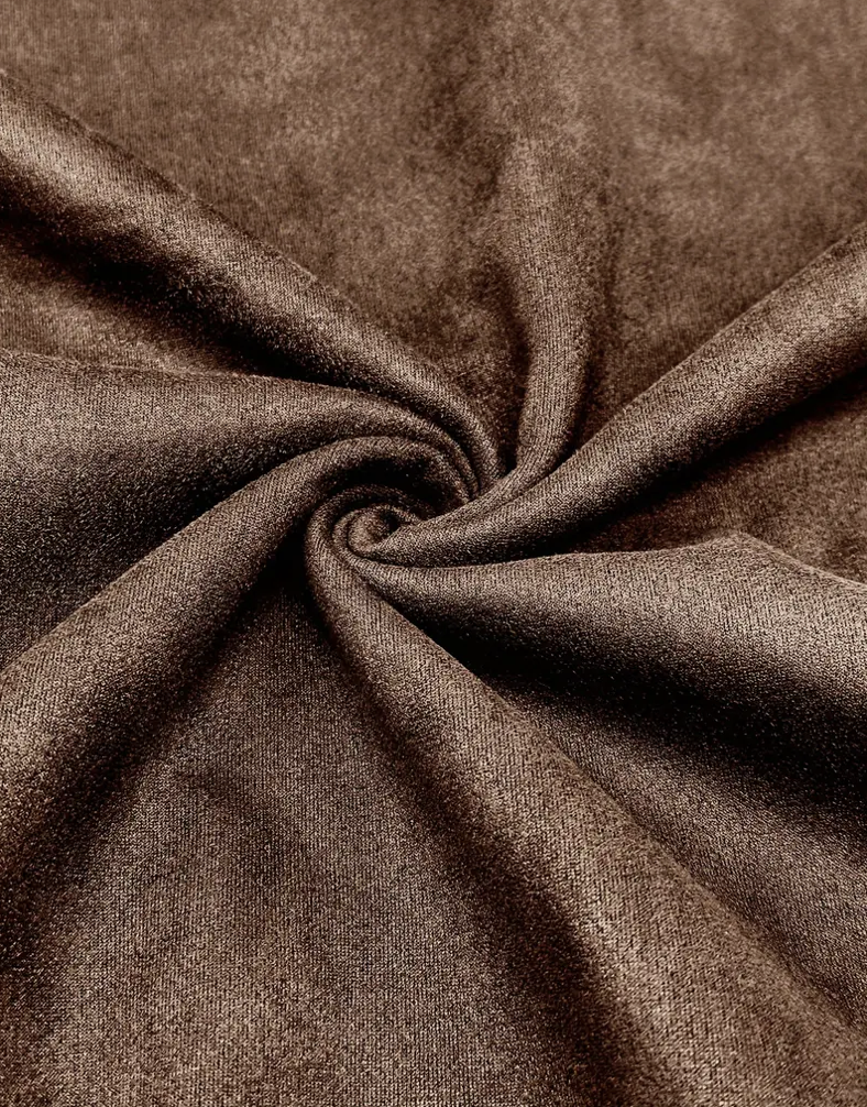 OVERSIZED SUADE TEE - BROWN